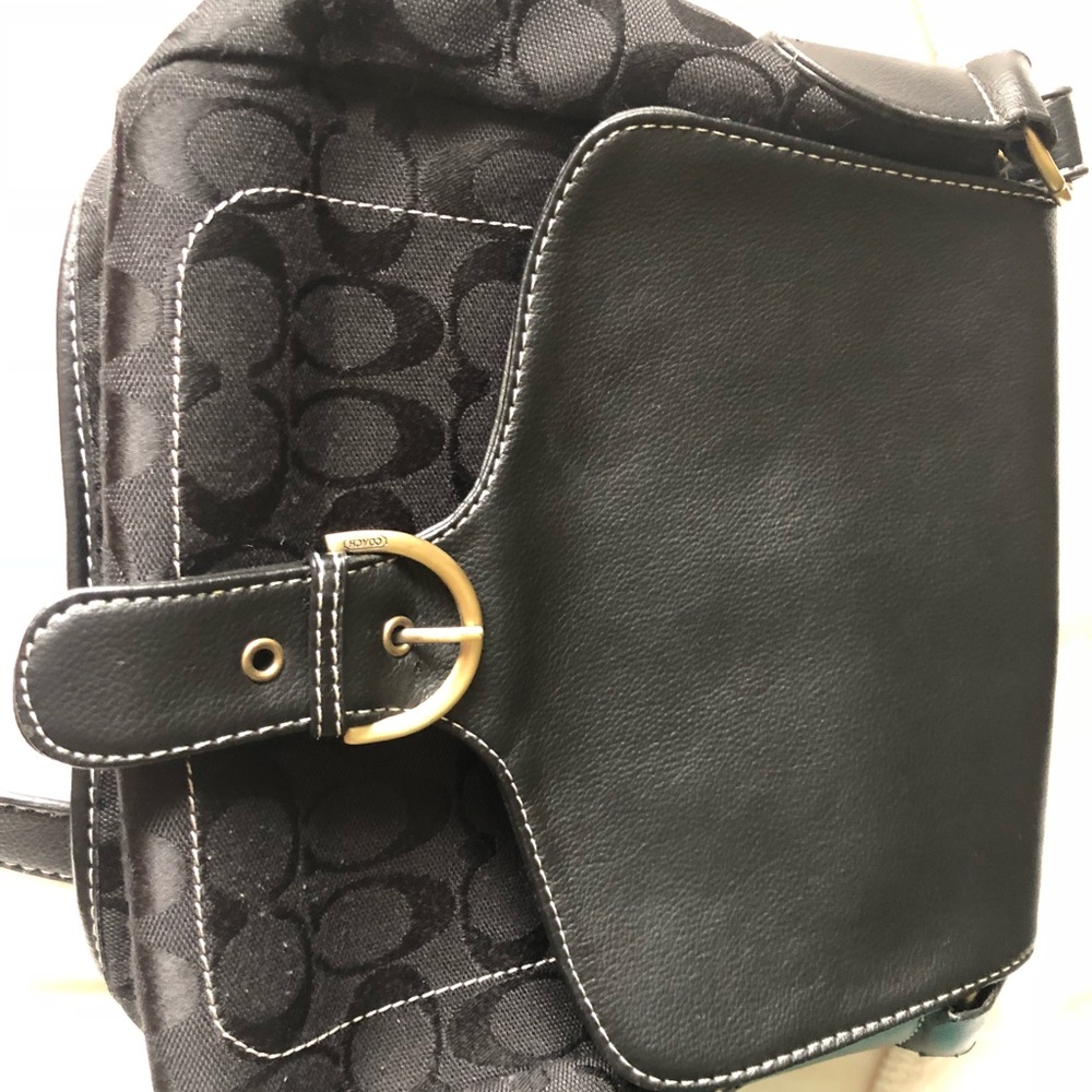 Coach black crossbody bag